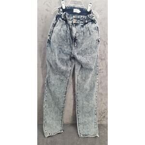 Bohme 90's acid wash jeans NWOT size 27 elastic waist Y2K